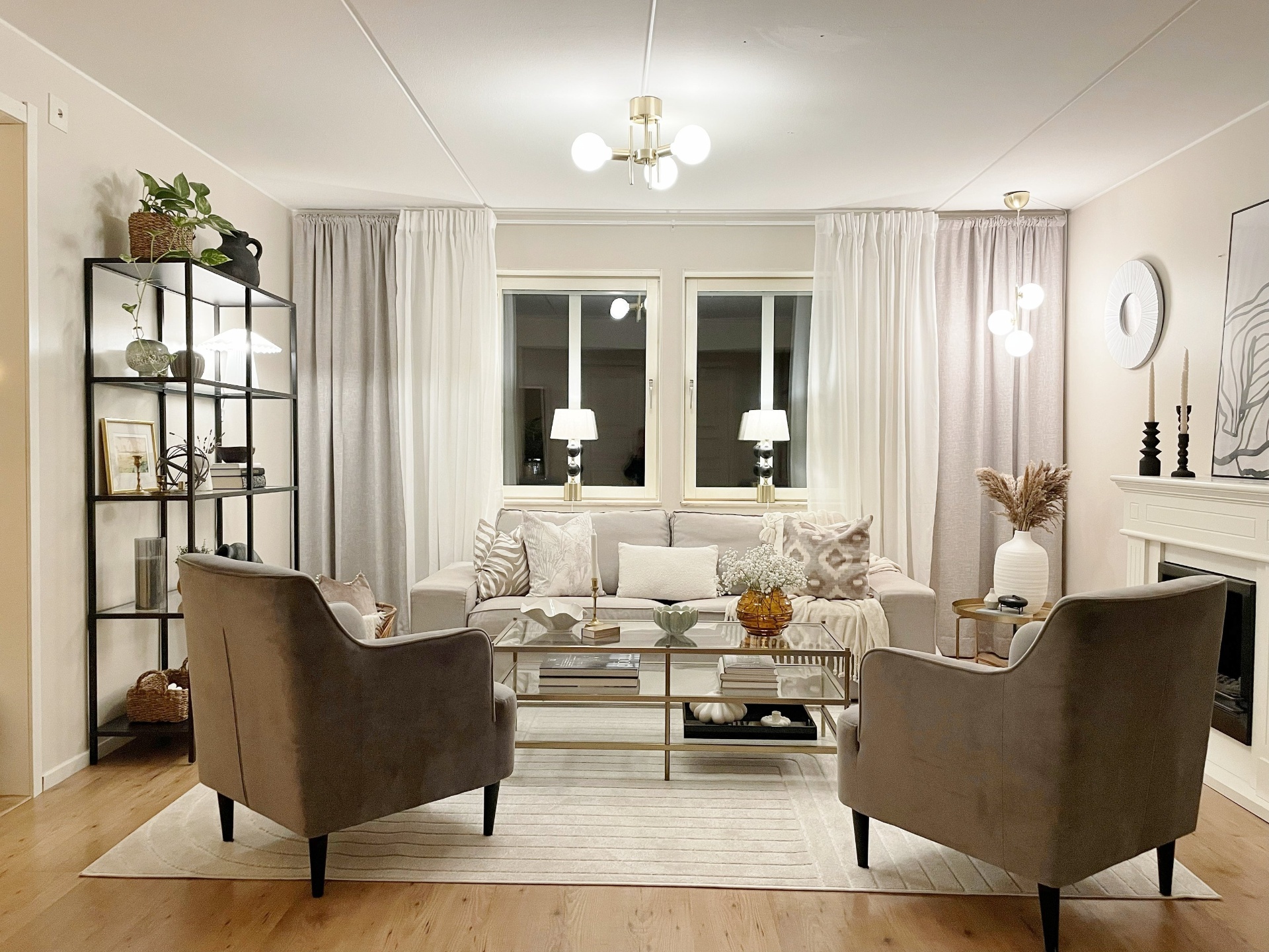 Vardagsrum · helhetsstyling efter